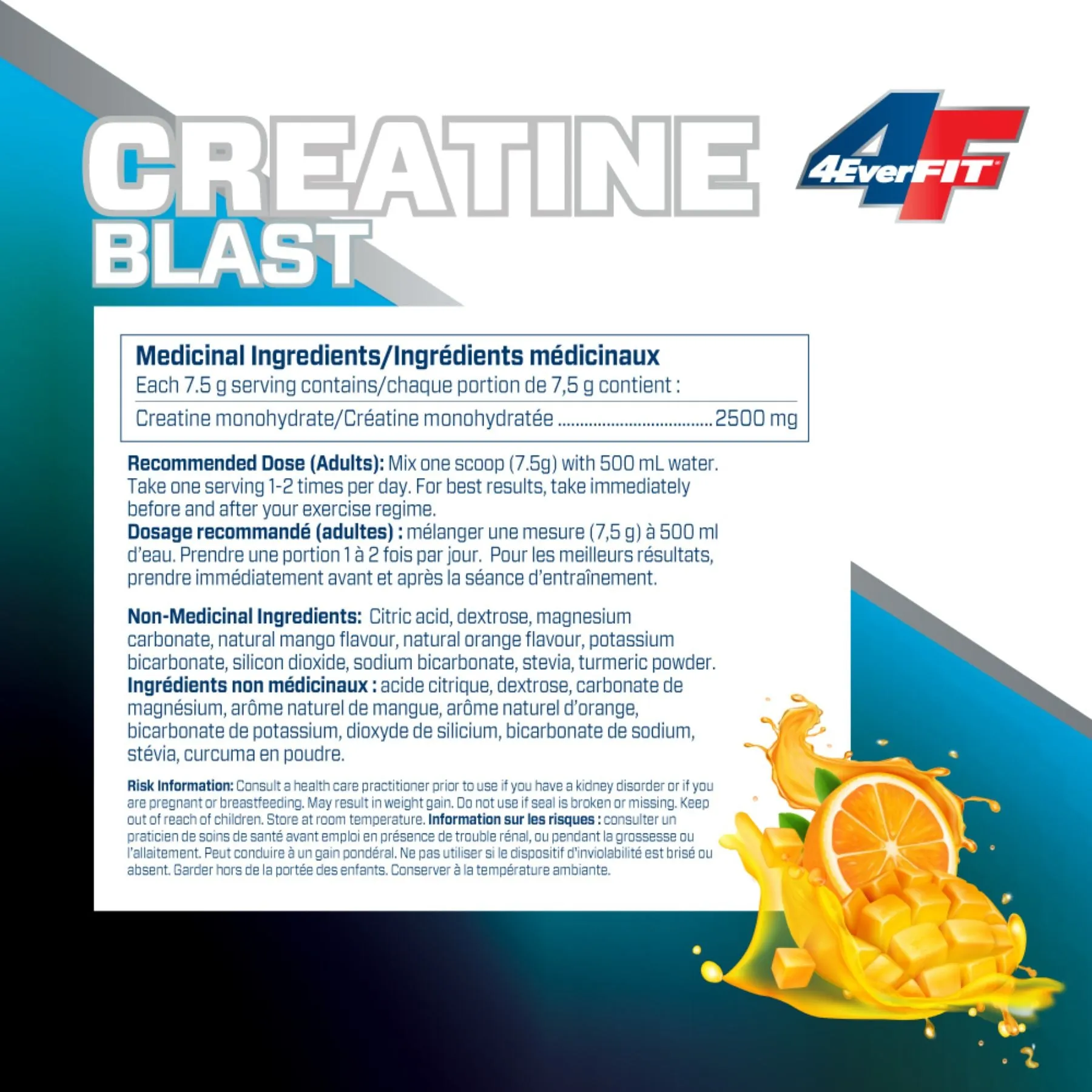 4EverFit Creatine Blast Citrus Mango Splash 300g