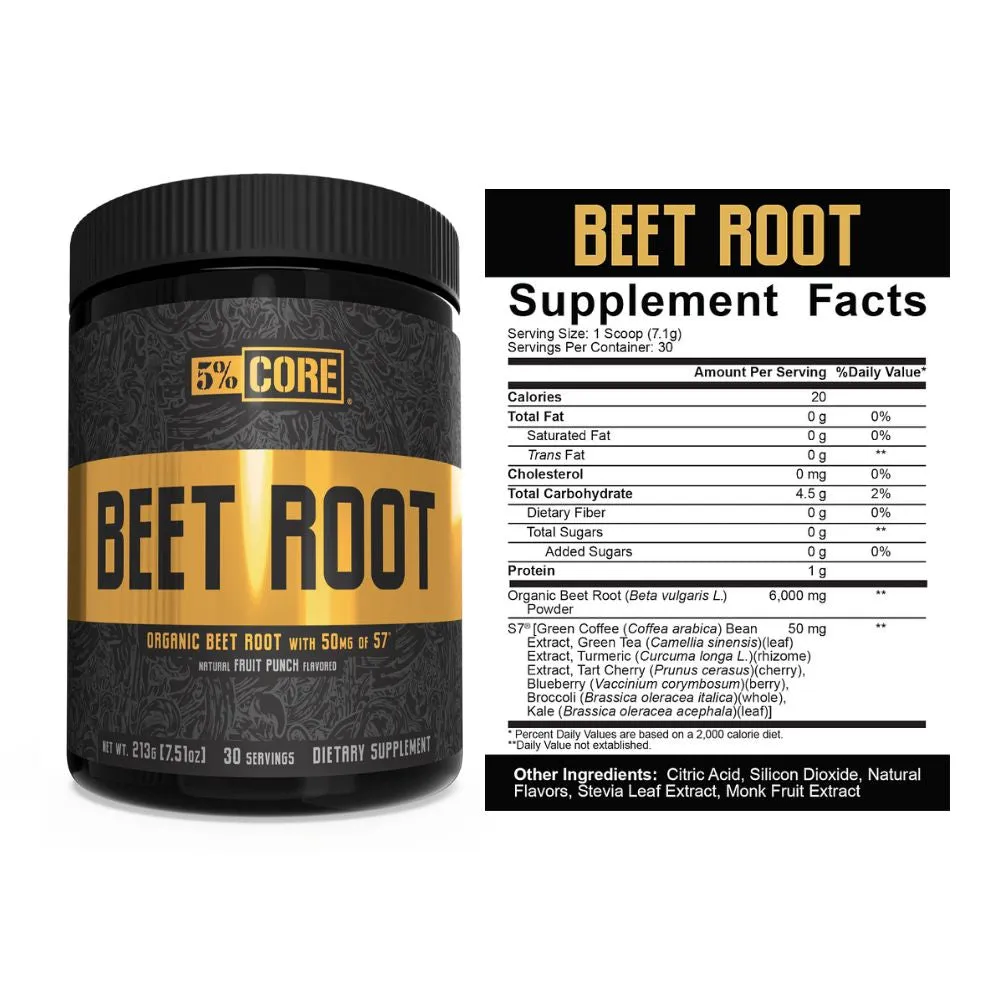 5% Nutrition Core Beet Root 30 Servings