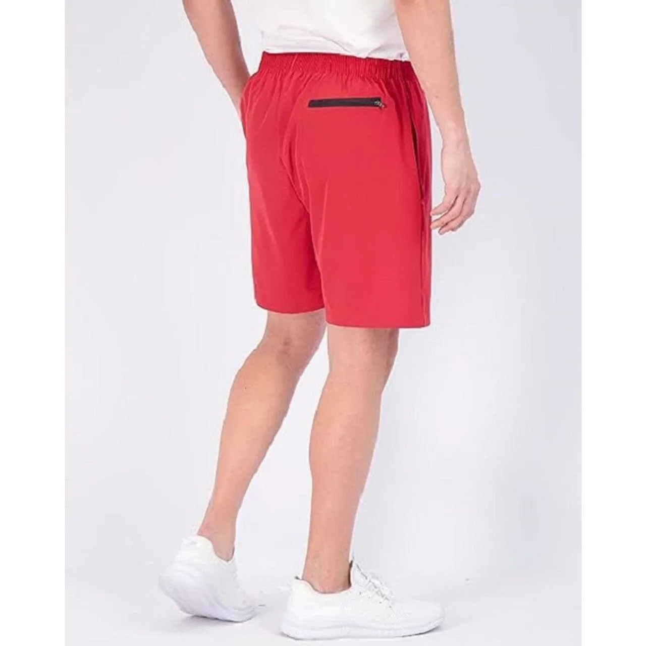 6-Pack: Men’s Active Woven Shorts with Zipper Pocket