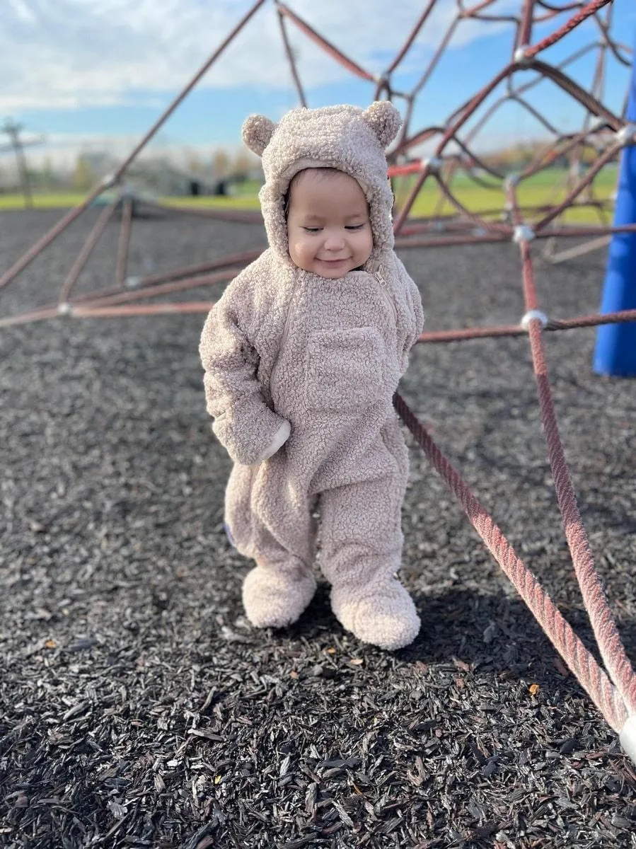 7 A.M SNOWSUIT OATMEAL TEDDY