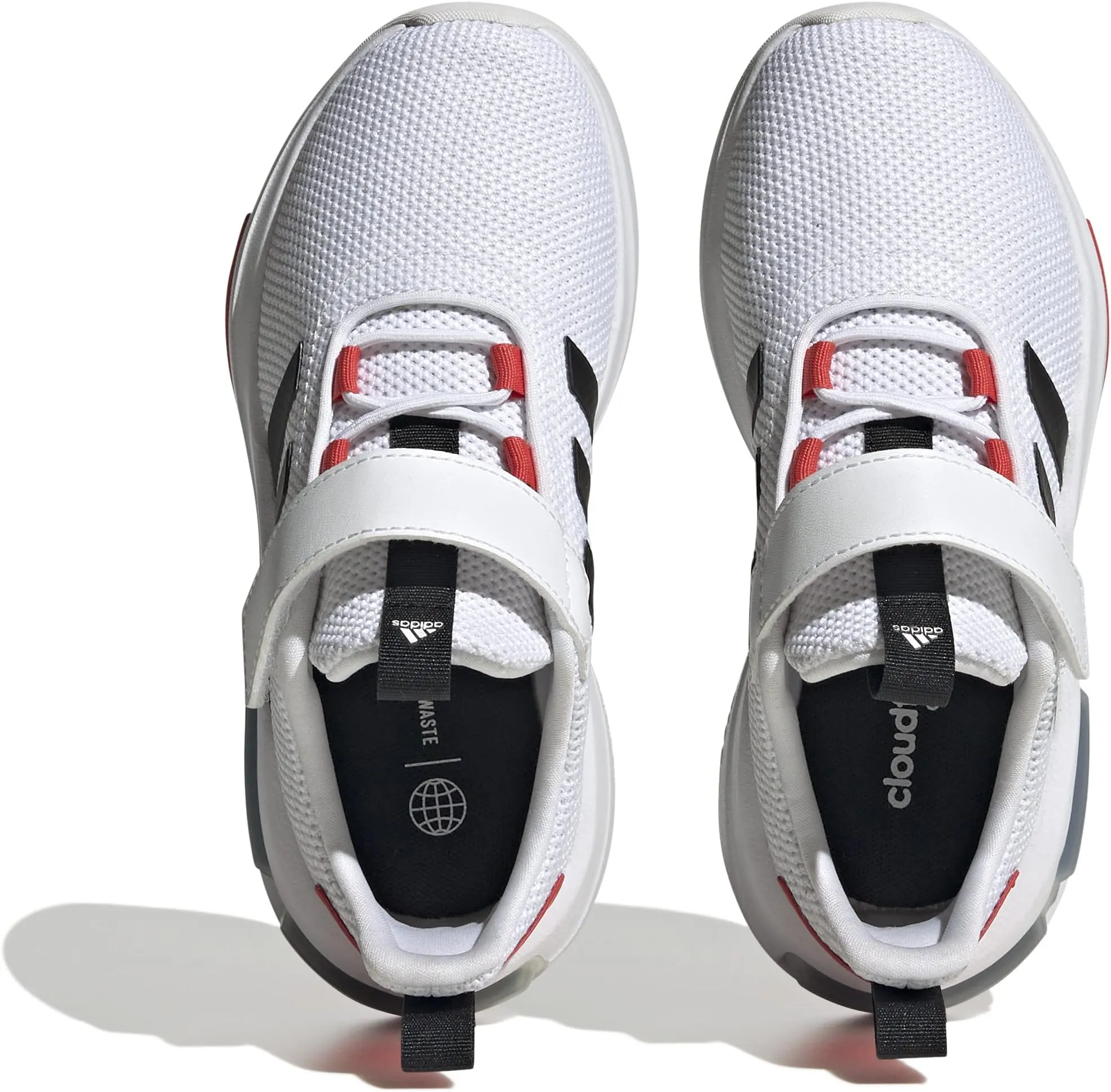 adidas Racer TR23 EL in Footwear White/Core Black/Bright Red