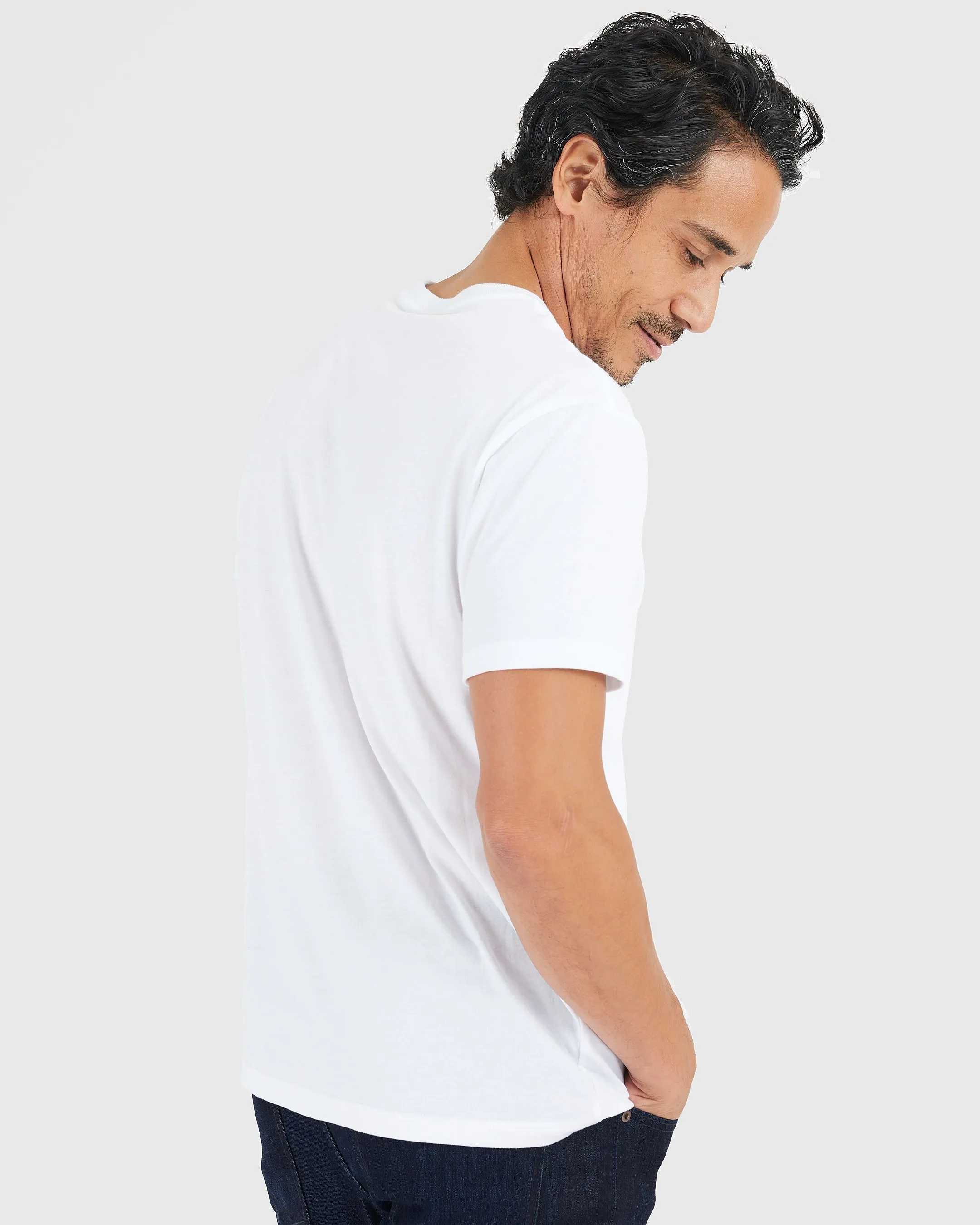 All White Short Sleeve Crew Neck 10-Pack