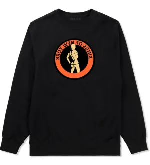 Amber Twerk Kings Of New York Logo Boys Kids Crewneck Sweatshirt