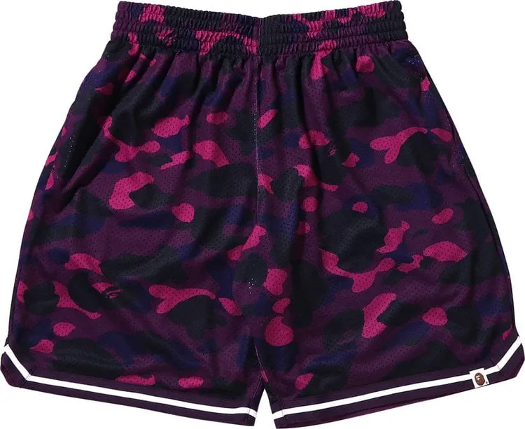 BAPE Color Camo Wide Fit Basketball Shorts 'Purple', Purple