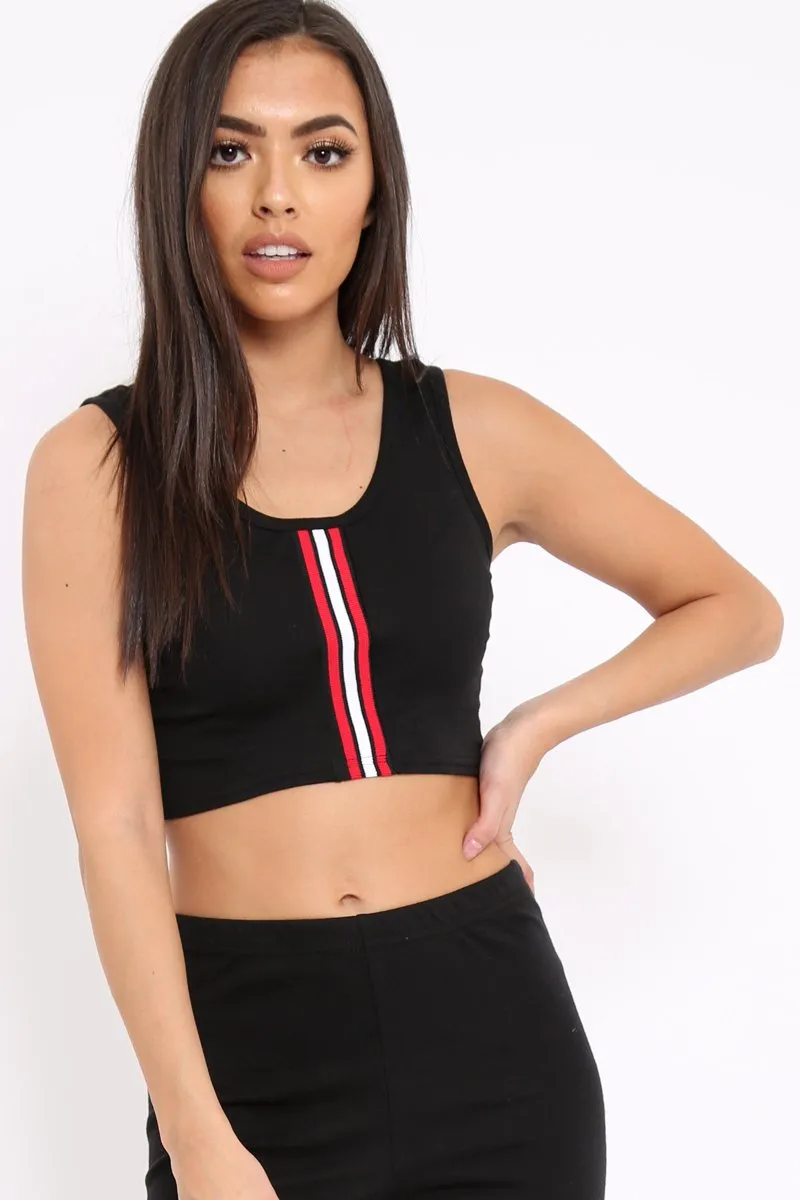 Black Striped Loungewear Set - Ginny