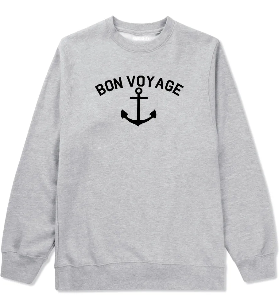 Bon Voyage Anchor Boat Mens Crewneck Sweatshirt