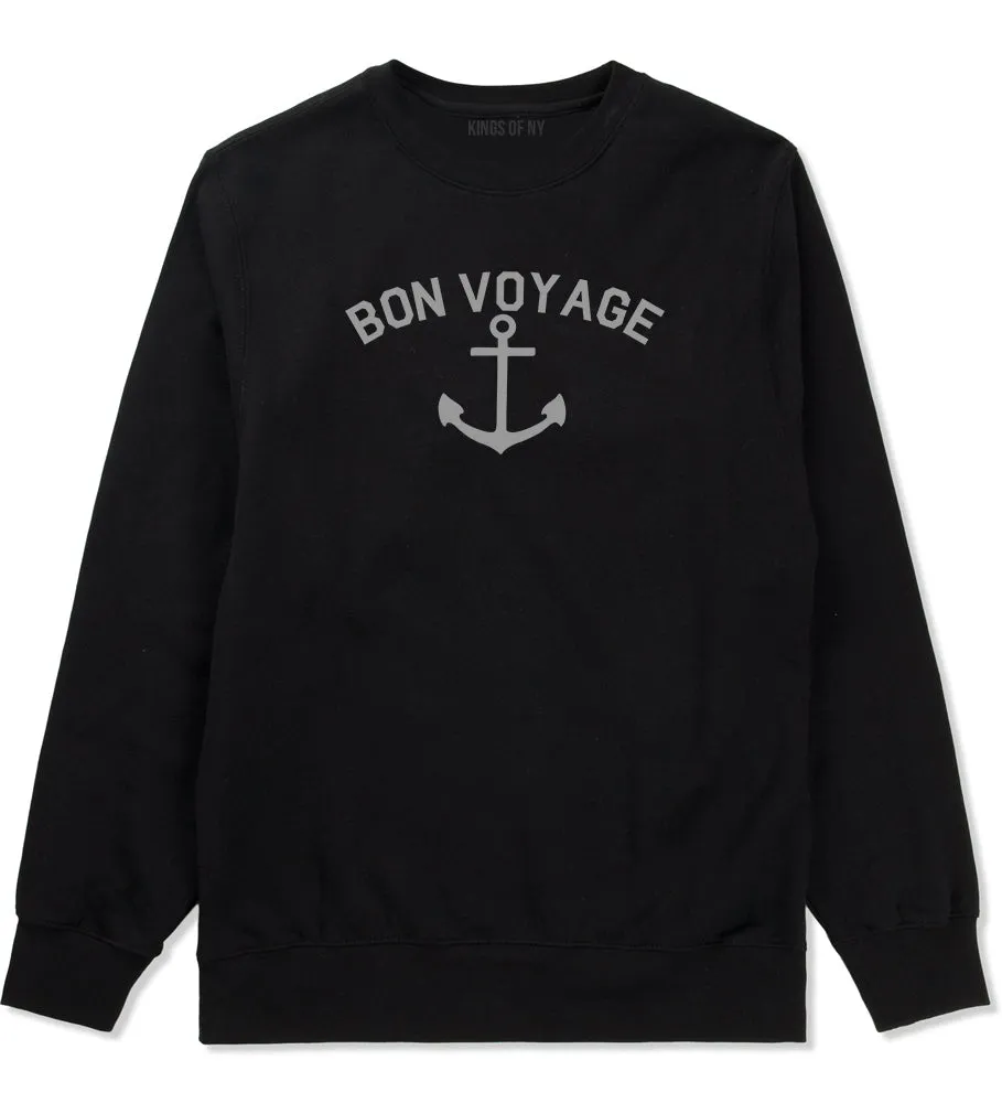 Bon Voyage Anchor Boat Mens Crewneck Sweatshirt