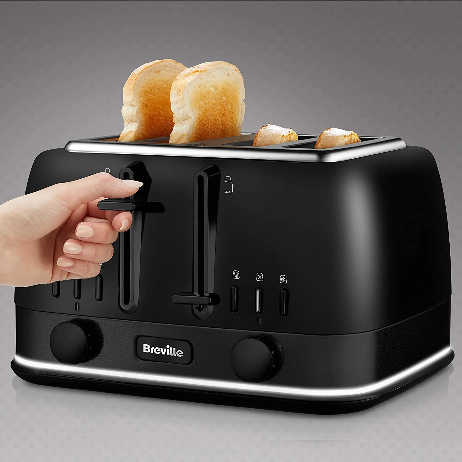 Breville New York Collection 4 Slice Toaster, Matt Black