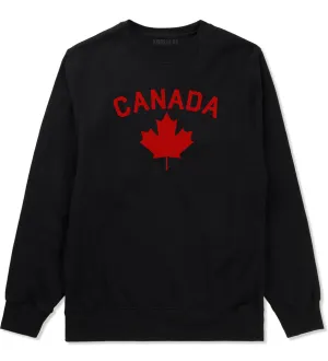 Canada Maple Leaf Red Mens Crewneck Sweatshirt