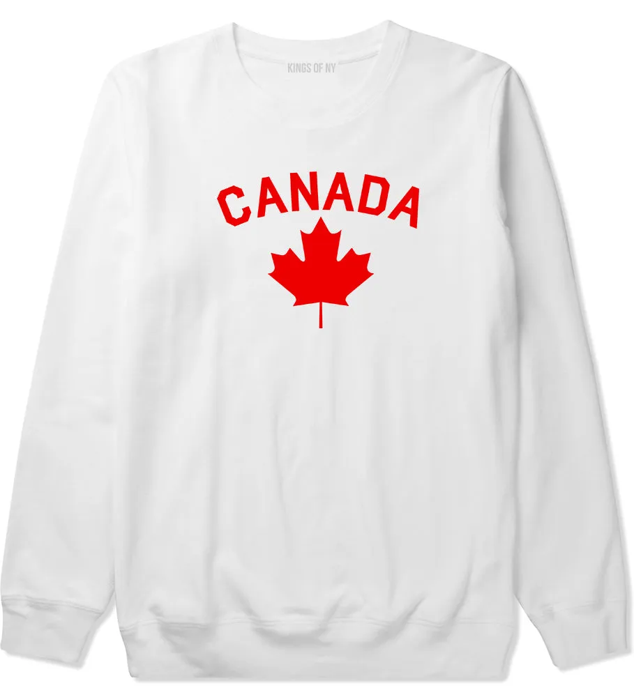 Canada Maple Leaf Red Mens Crewneck Sweatshirt