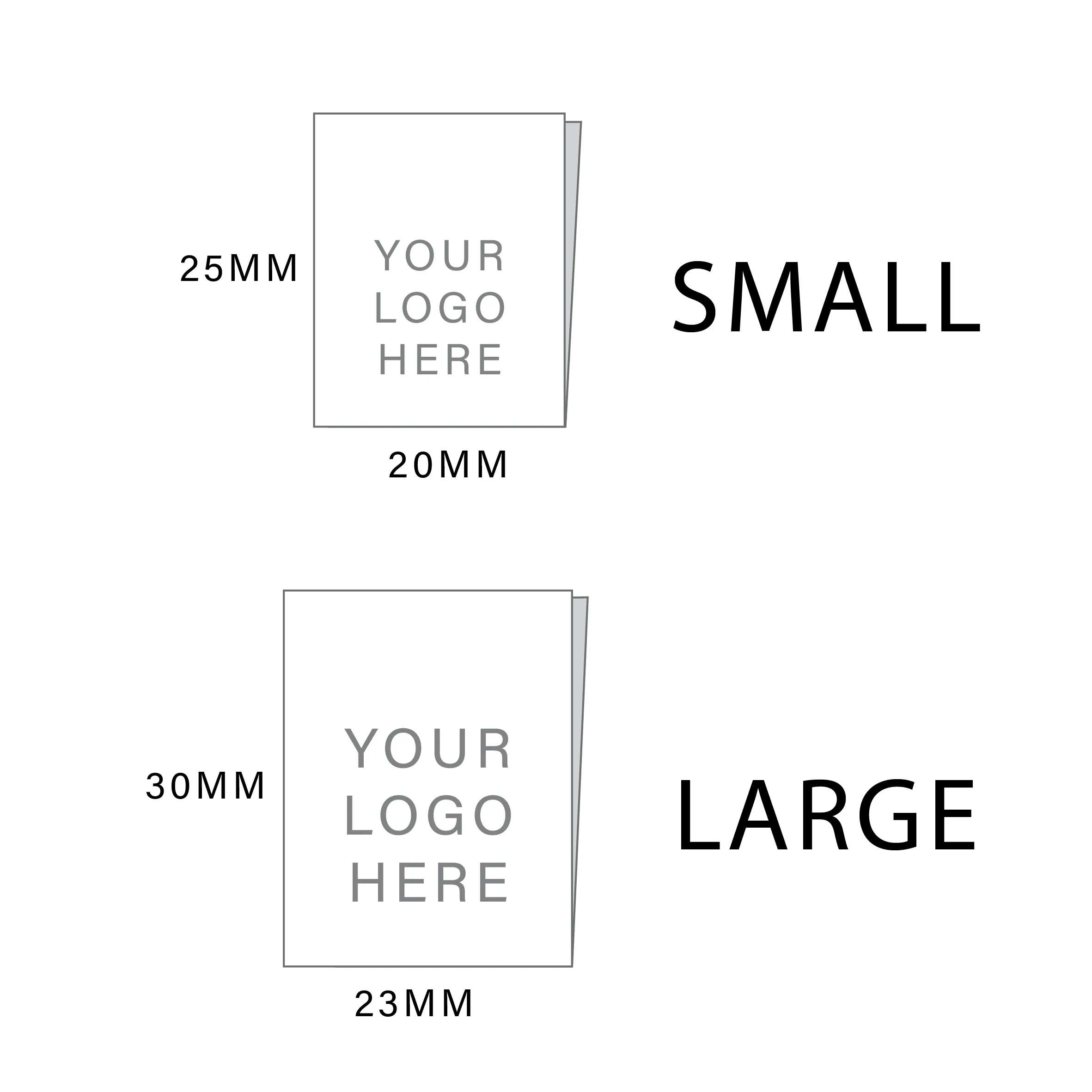 Centre Fold Custom Labels