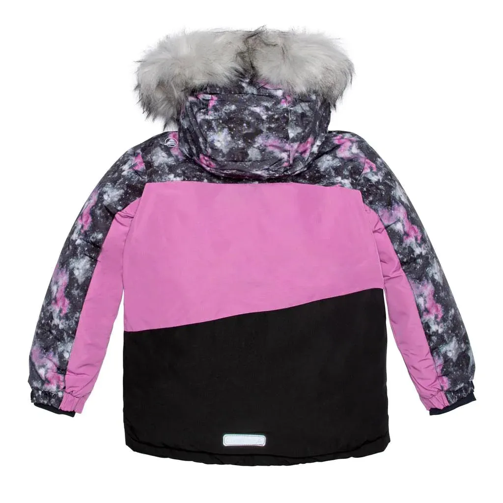 Conifere Billow Charm Girls Snowsuit Set - Purple - (Size 7)