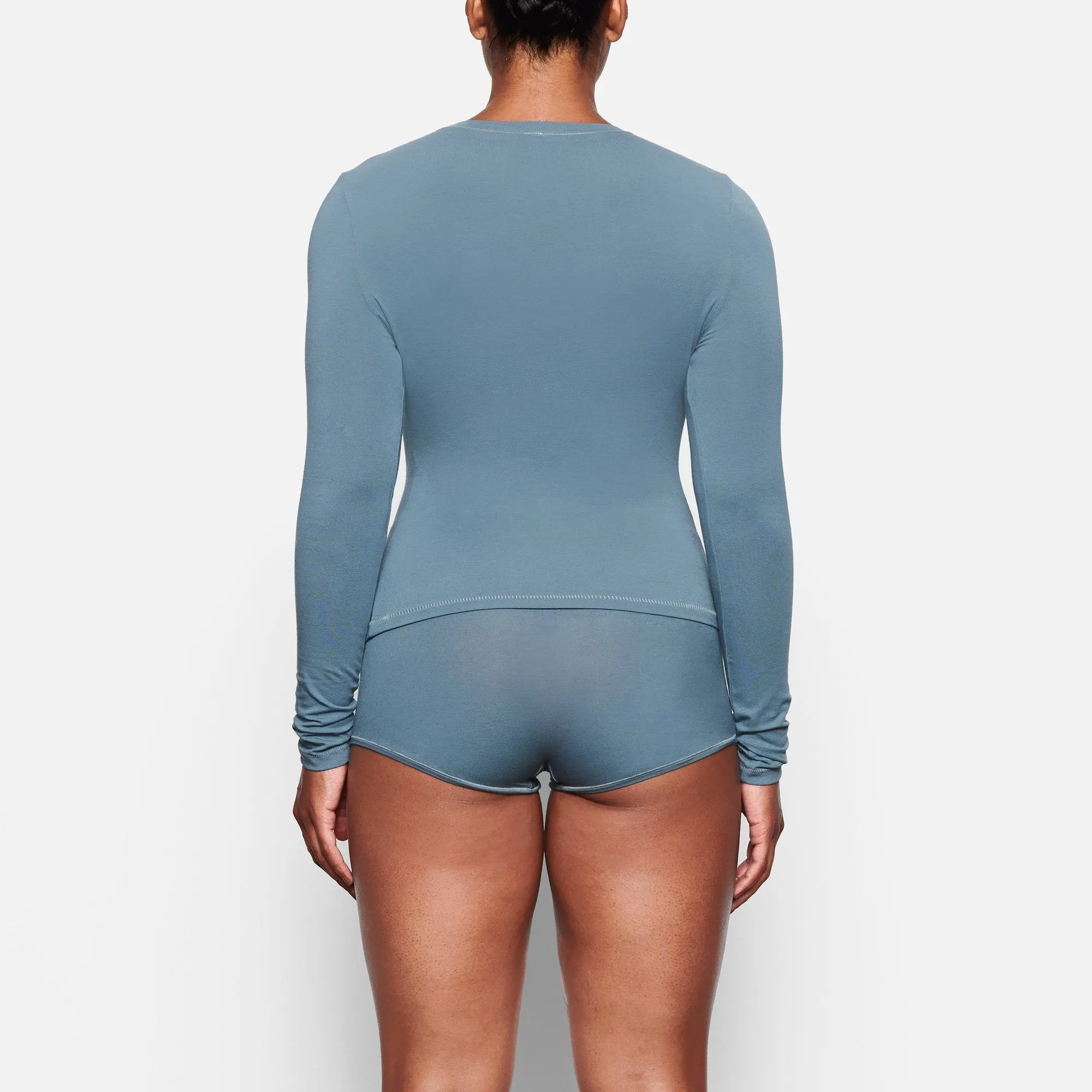 COTTON JERSEY LONG SLEEVE T-SHIRT | KYANITE