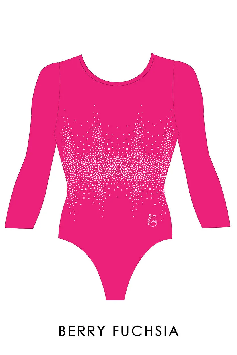 Custom Quick Ship Radiant Sparkle Leotard Long Sleeve