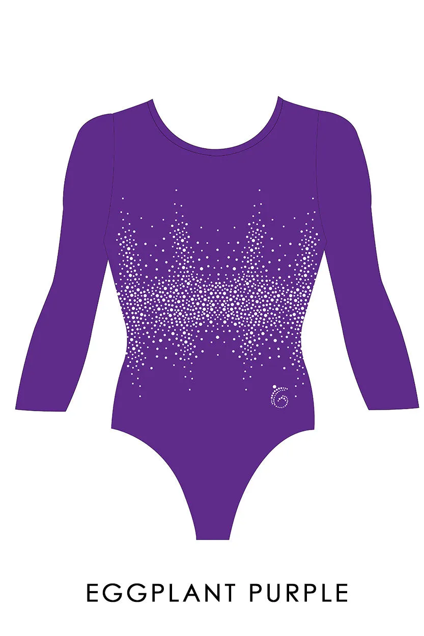 Custom Quick Ship Radiant Sparkle Leotard Long Sleeve