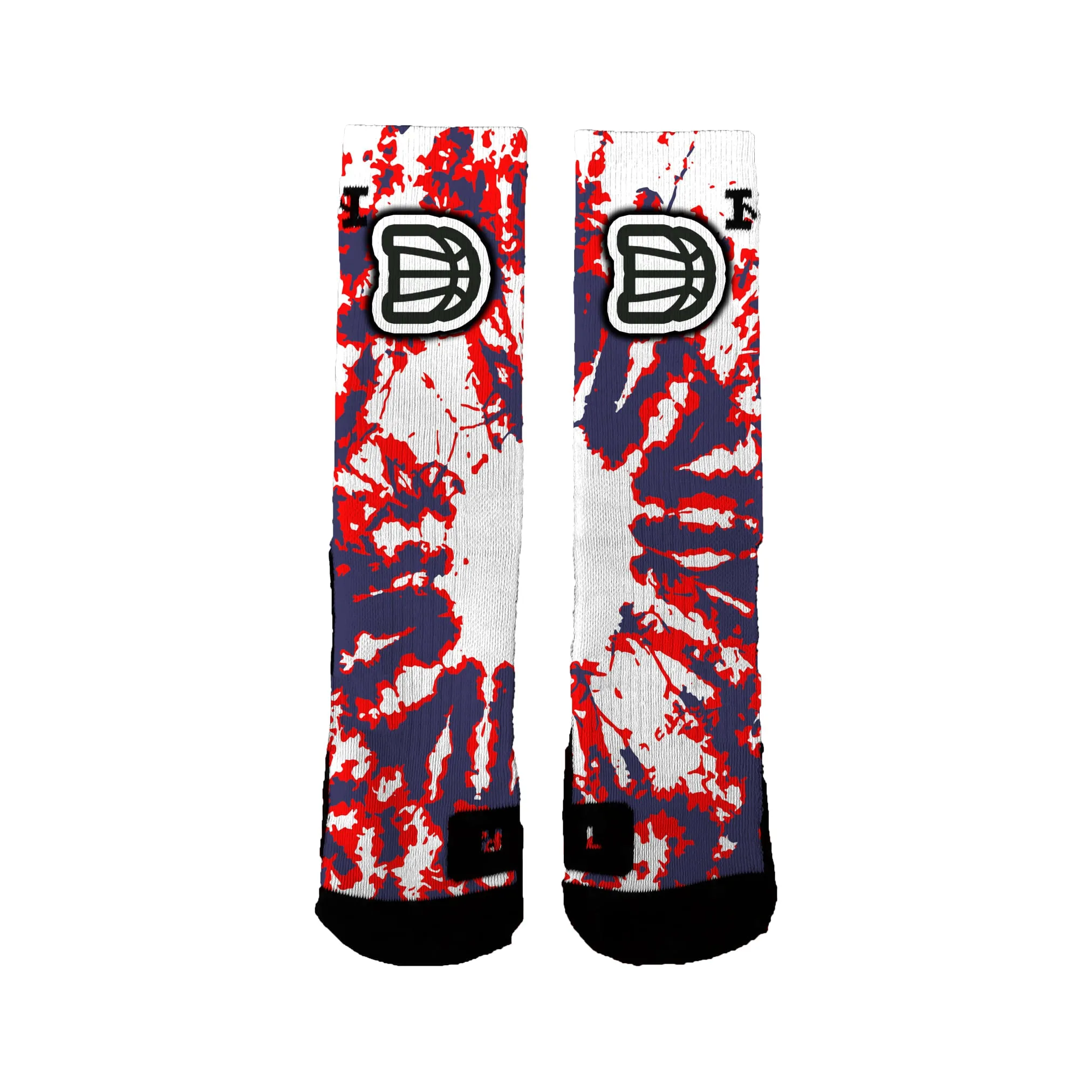 Darting Basketball Academy Youth Foundation (bijou) Tie Dye Socks