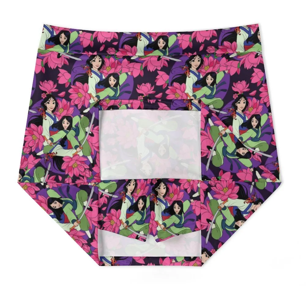 Disney Mulan Blooming Flowers Athletic A-Line Skirt With Pocket