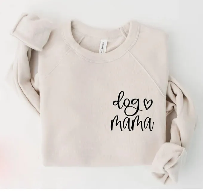 Dog Mama 'MAMA' Sweatshirt, Mom Sweater, Mama Sweater, Crewneck Sweater, Gift for Her/