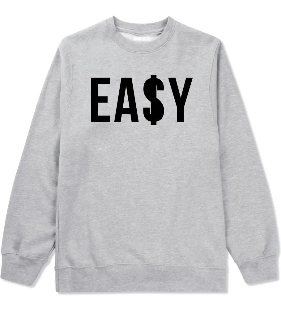 Easy Money Sign Boys Kids Crewneck Sweatshirt