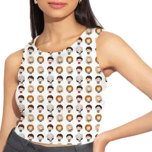 Friends AOP Crop Tank - Characters