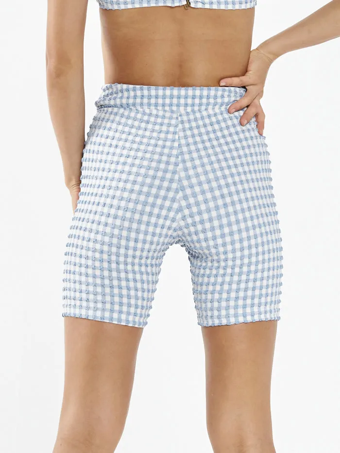 Gigi Long Leg Bike Short - Blue