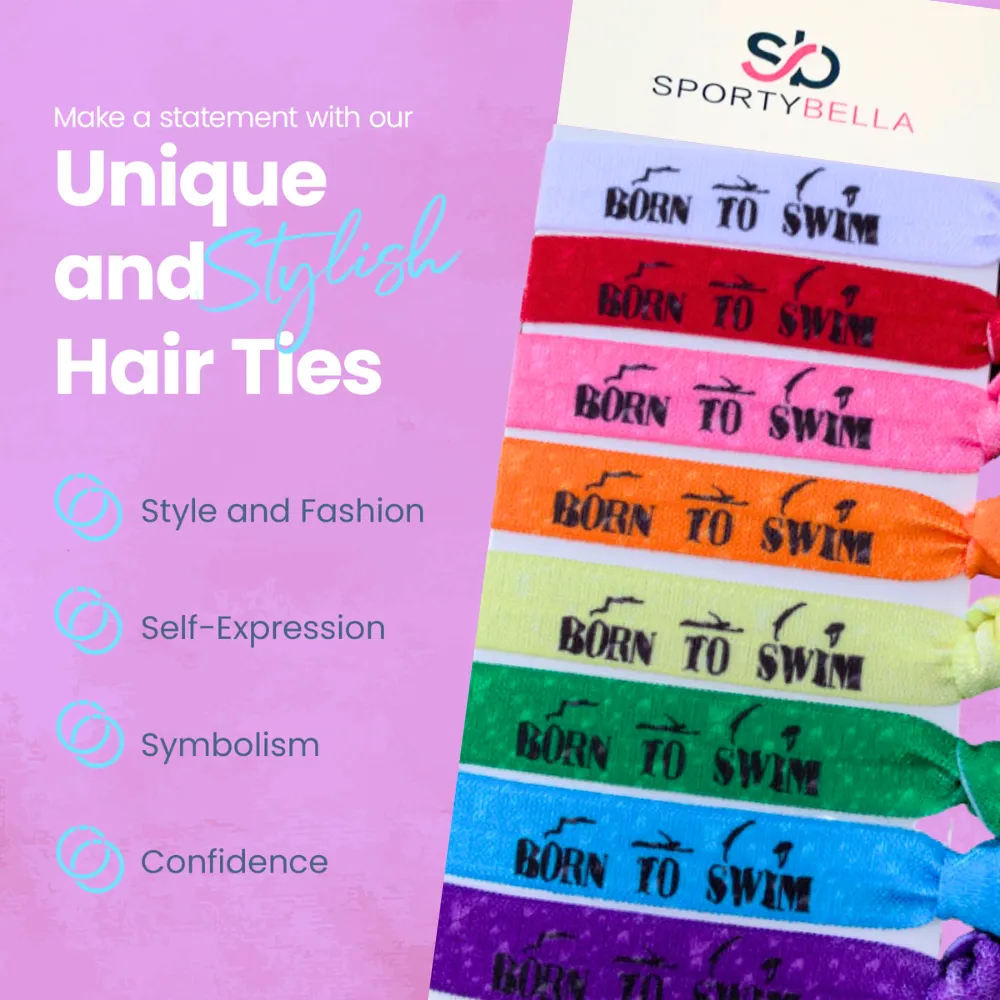 Girls Swim Hair Ties- Multi Colored