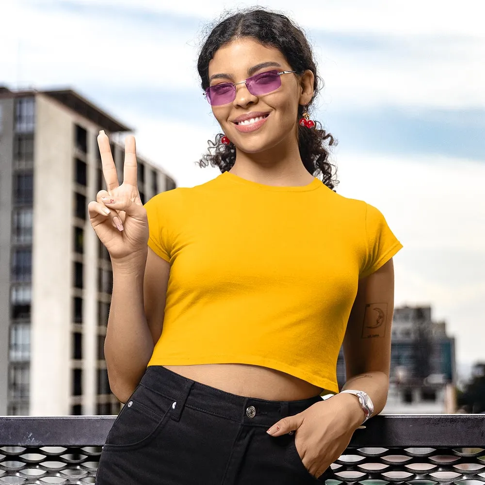 Golden Yellow Crop Top