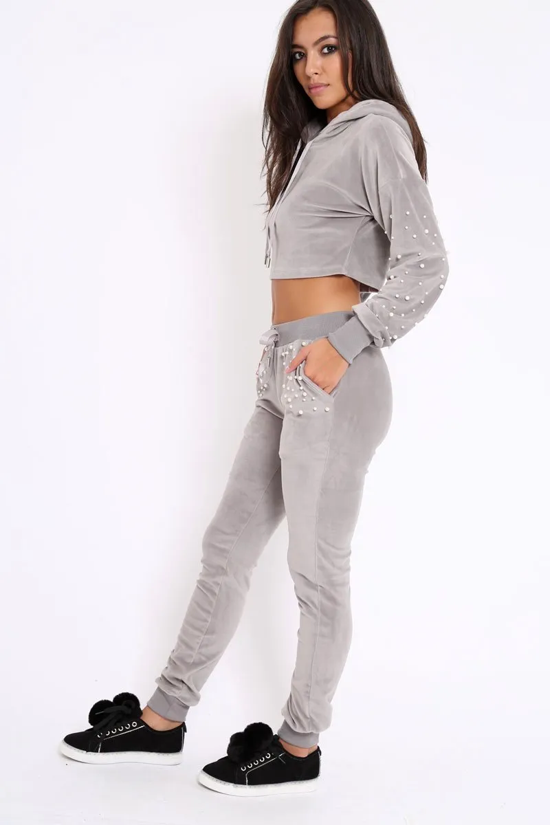 Grey Pearl Loungewear Set - Karah