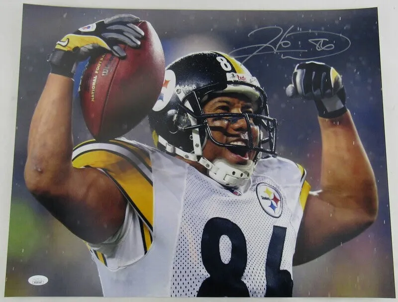 Hines Ward Signed 16x20 Photo JSA Witness