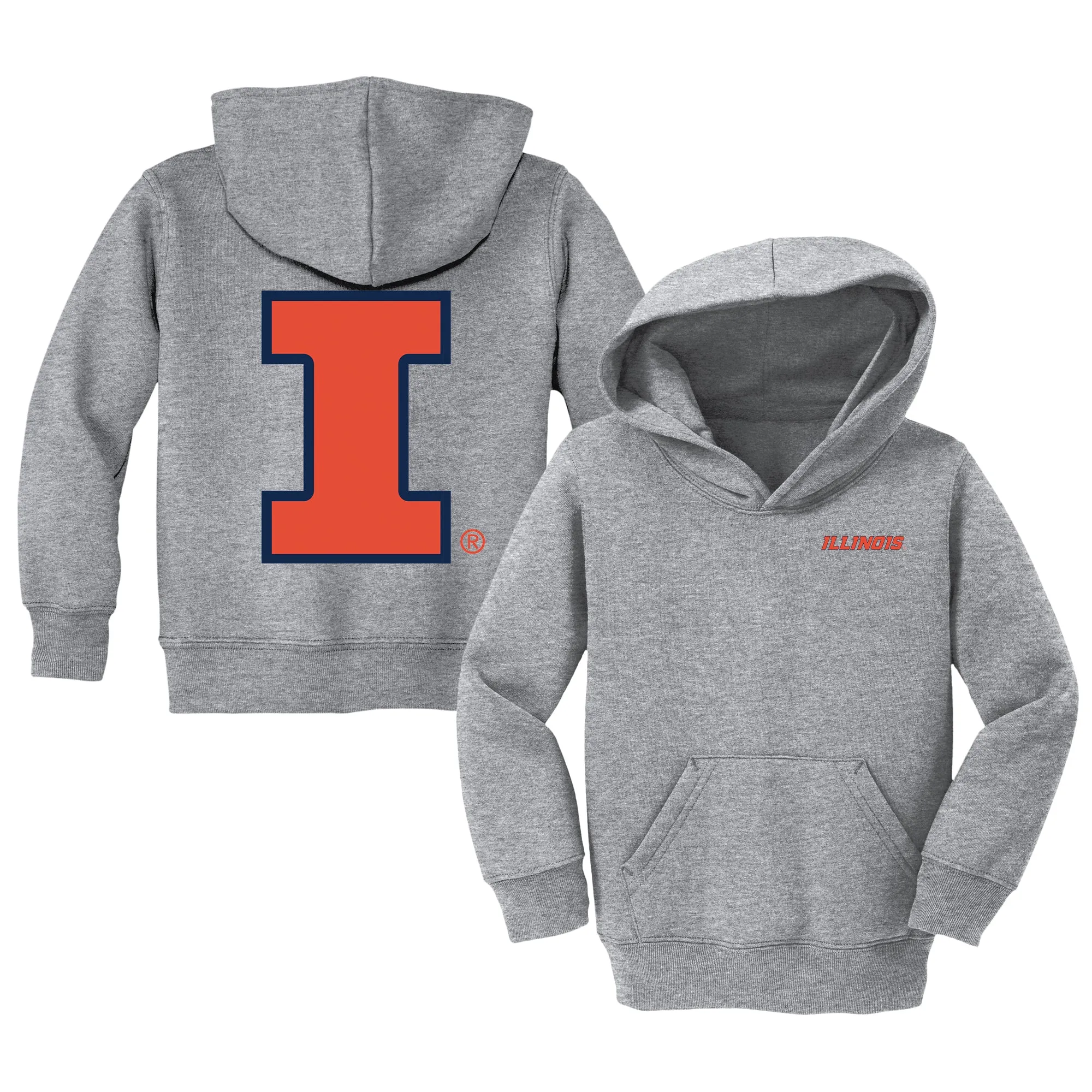 Illinois Fighting Illini Logo Toddler Pullover Sweatshirt