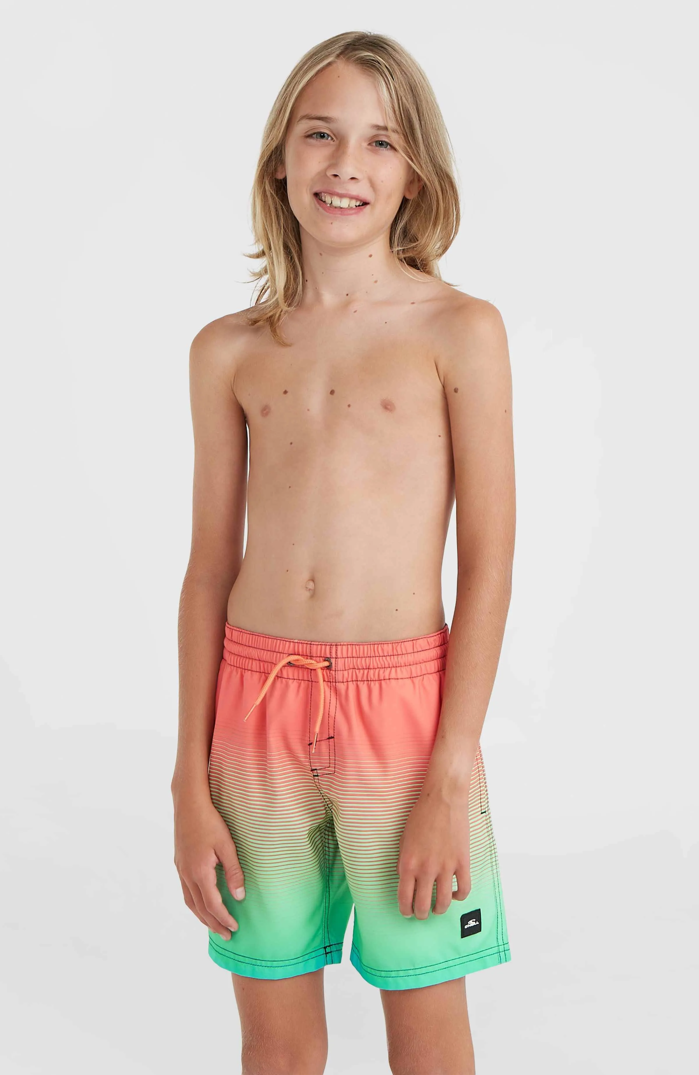 Jack O'Neill Cali Gradient 14" Swim Shorts | Living Coral Simple Gradient Panel