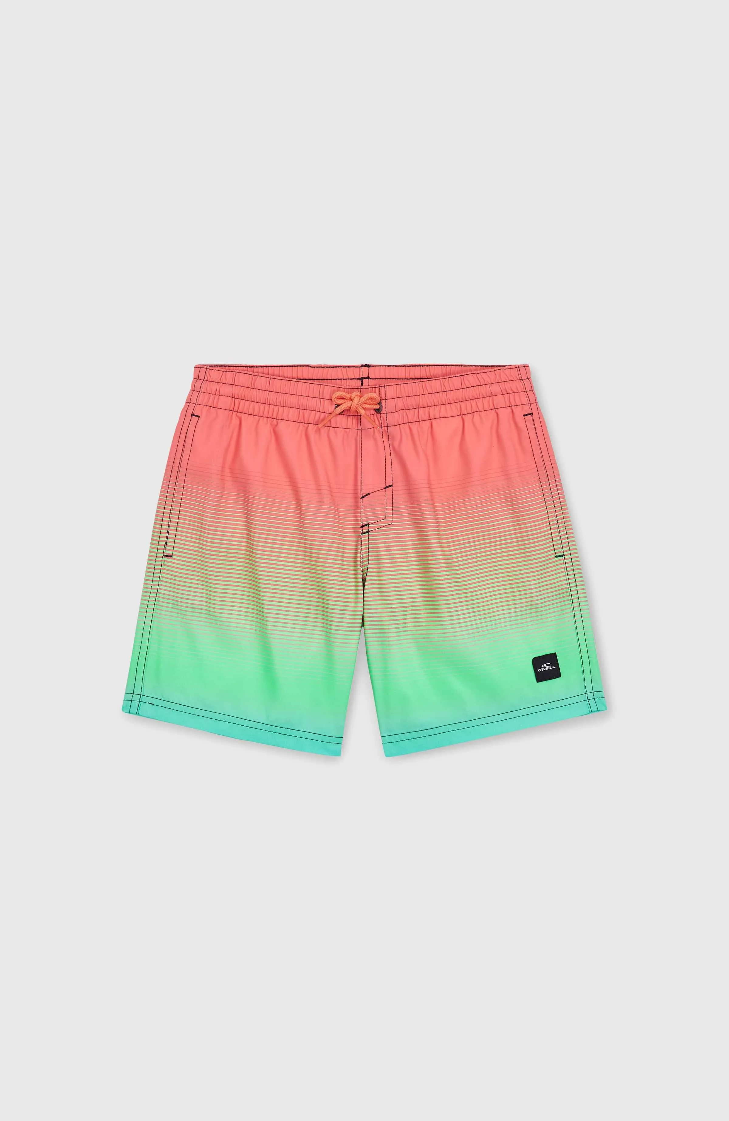 Jack O'Neill Cali Gradient 14" Swim Shorts | Living Coral Simple Gradient Panel