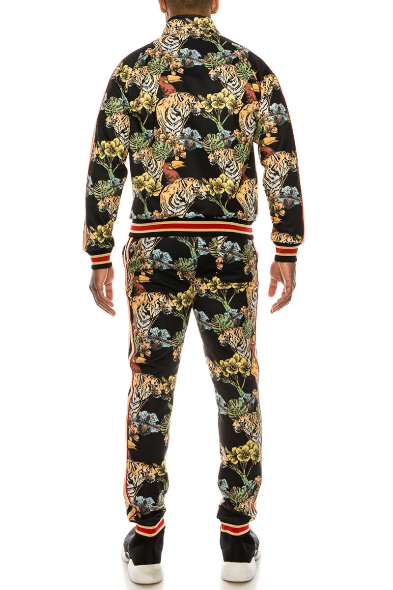 Jungle Tiger Track Suit - Black