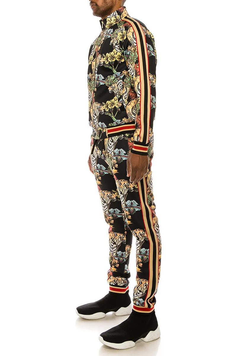 Jungle Tiger Track Suit - Black