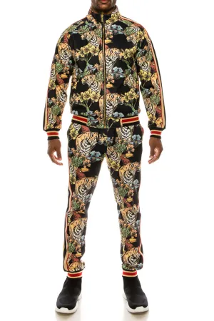 Jungle Tiger Track Suit - Black