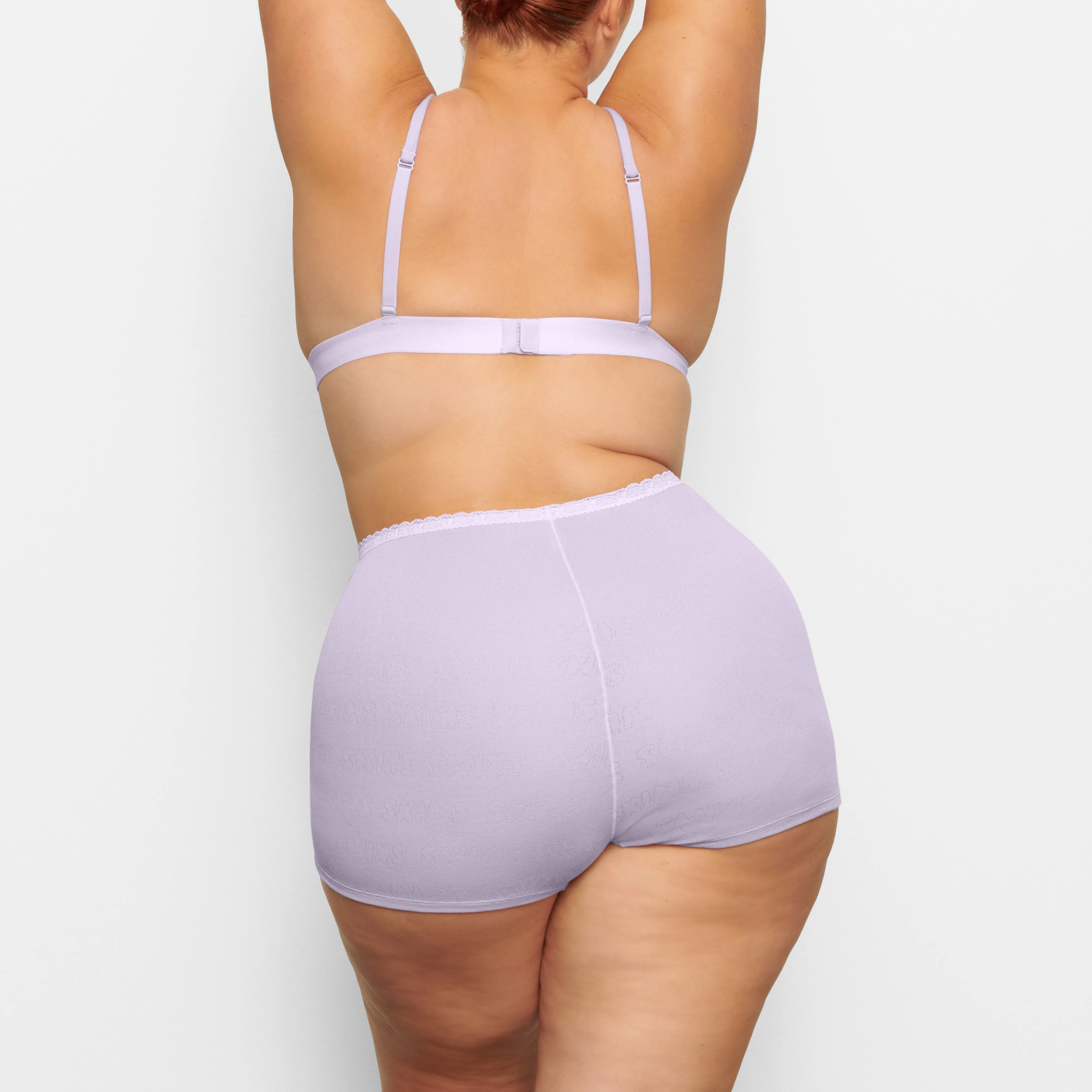 LACE POINTELLE HOT SHORT | LAVENDER