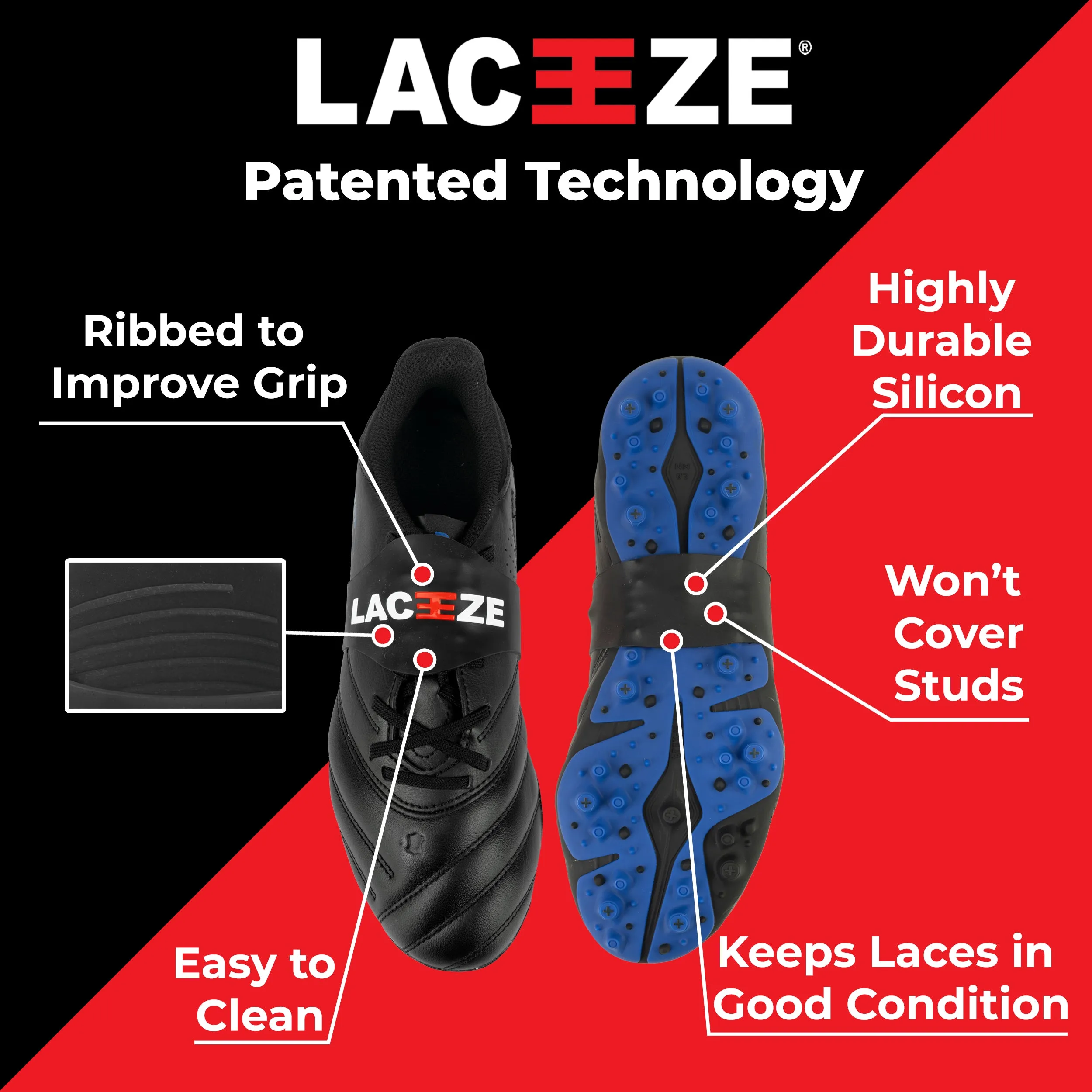 Laceeze Ice Max Bands Fits Size 8 Onwards