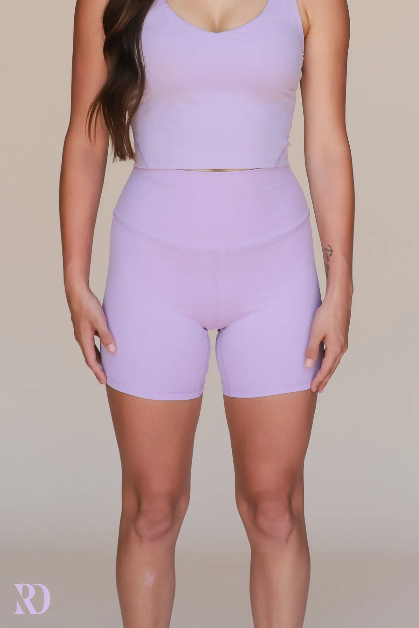 LILAC VITAL BIKE SHORTS | RD ESSENTIALS