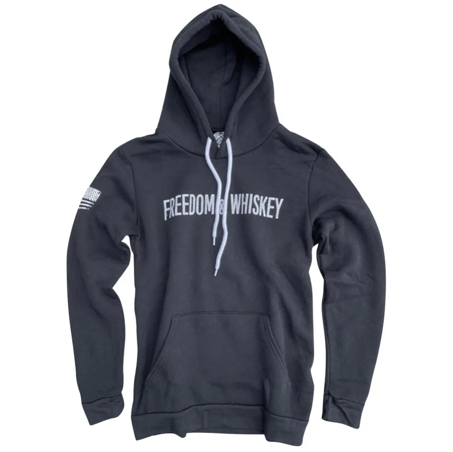 Men's Freedom & Whiskey Patriotic Hooded Sweatshirt