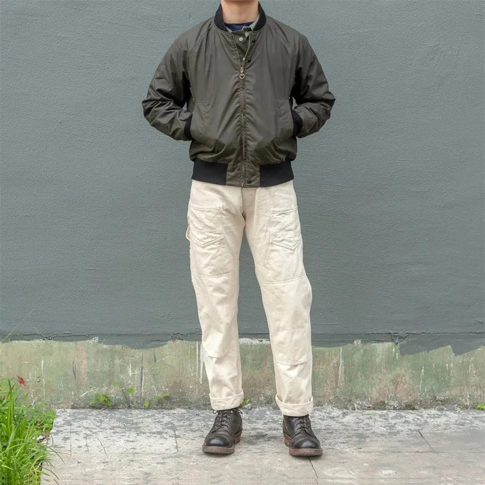 Men's MA-1 Bomber Jacket - Oil Wax Windproof Waterproof Military Uniform