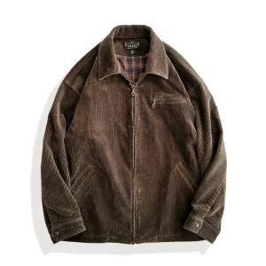 Men's Moto Corduroy Jacket - Rugged Style Workwear