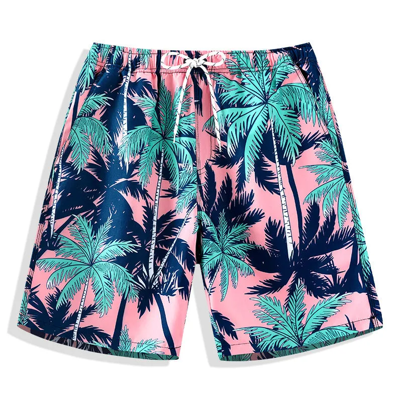 Men's Plus Size Beach Hawaiian Swimming Shorts