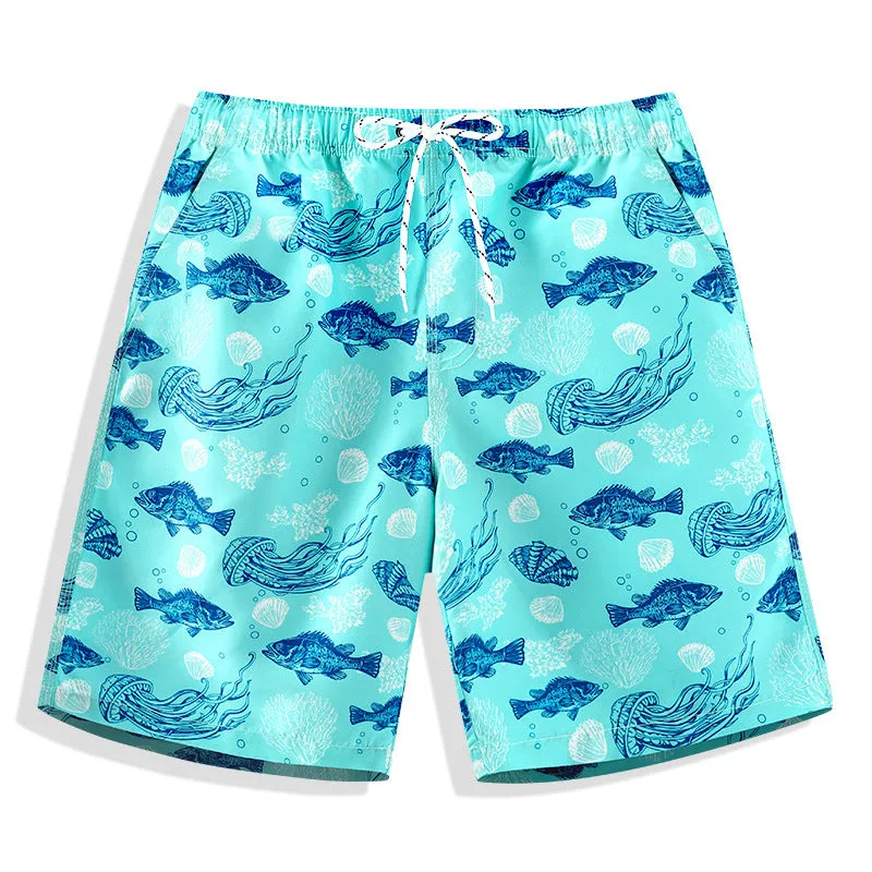 Men's Plus Size Beach Hawaiian Swimming Shorts