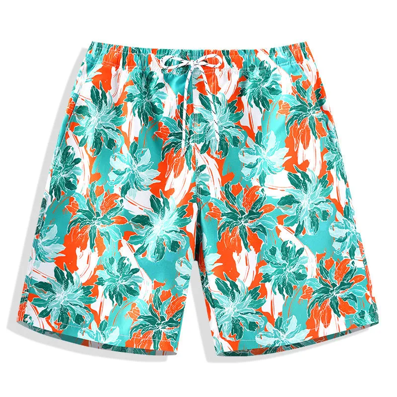 Men's Plus Size Beach Hawaiian Swimming Shorts