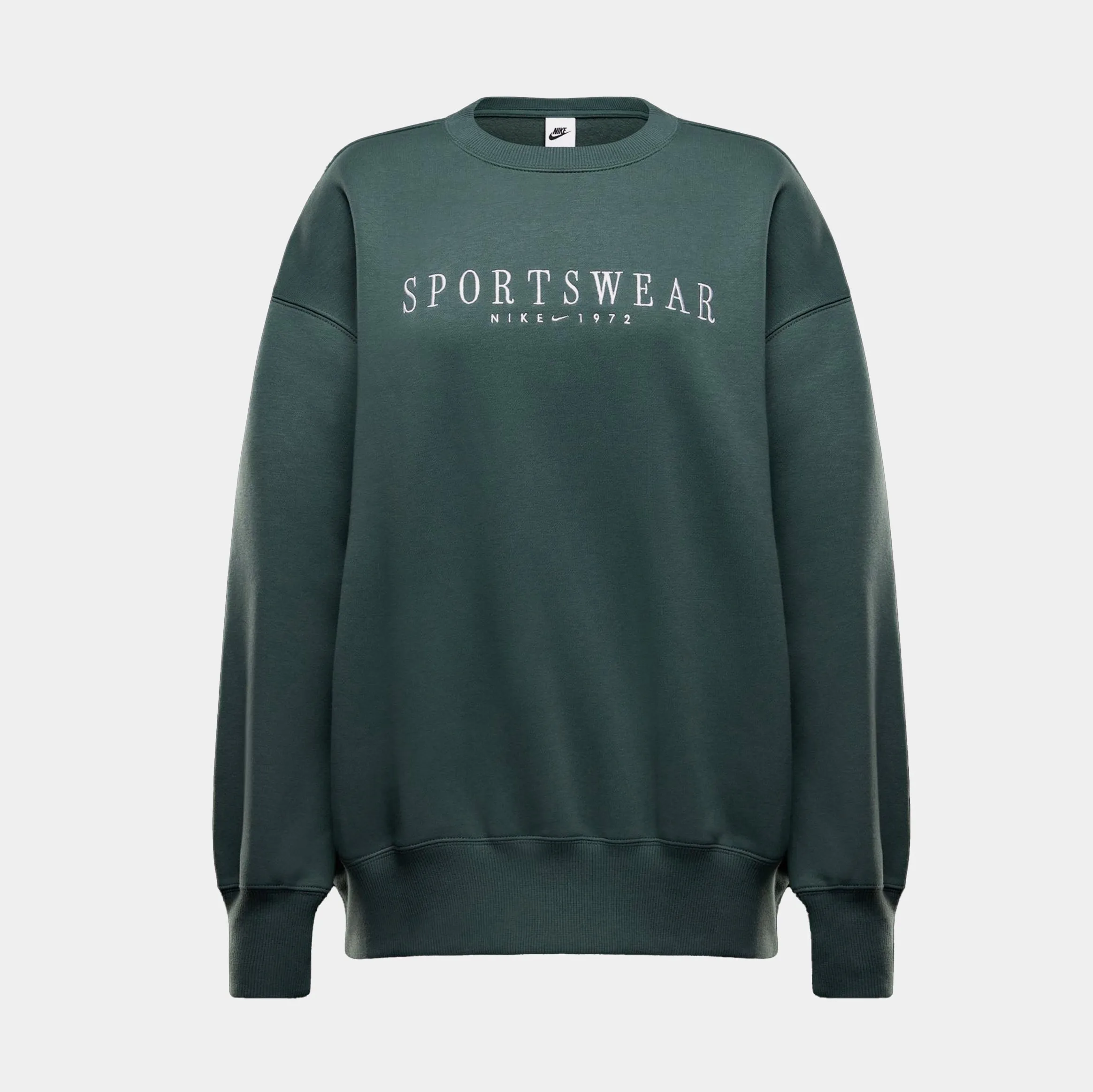 NSW Phoenix Fleece Oversized Womens Crewneck (Dark Green/White)