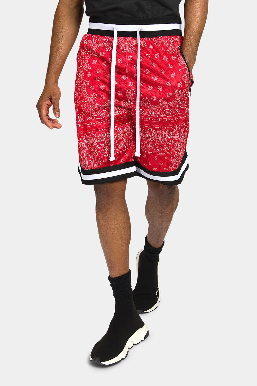 Pro Bandana Paisley Basketball Shorts