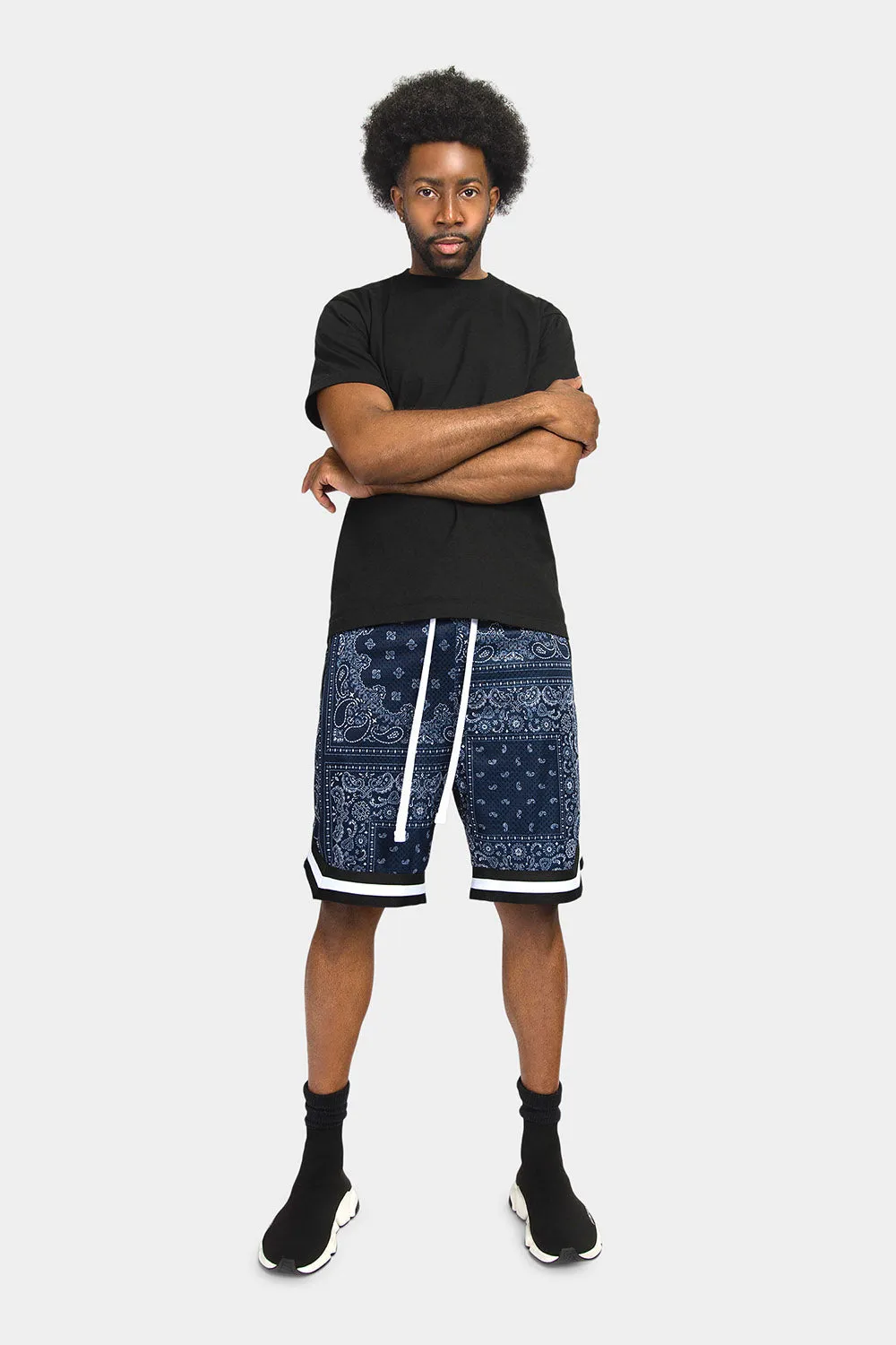 Pro Bandana Paisley Basketball Shorts