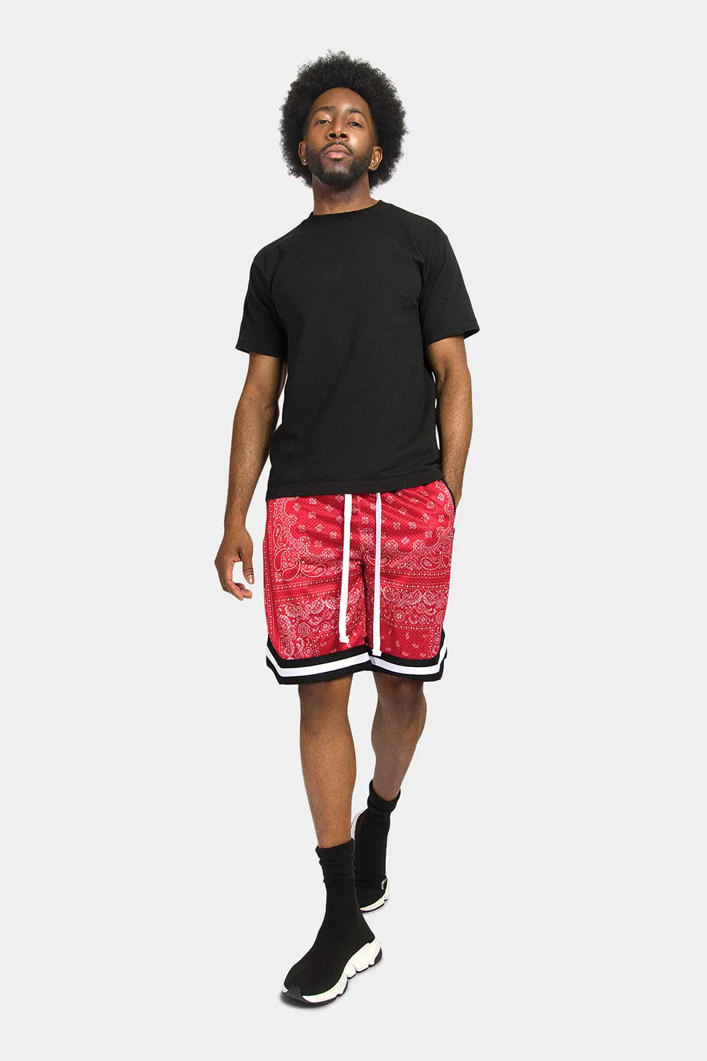 Pro Bandana Paisley Basketball Shorts