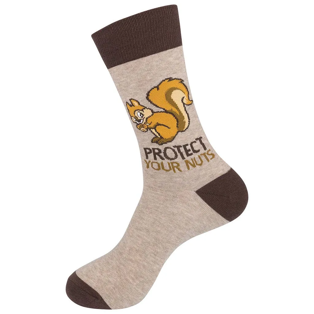 Protect Your Nuts Socks | Funny Socks | Men's Socks