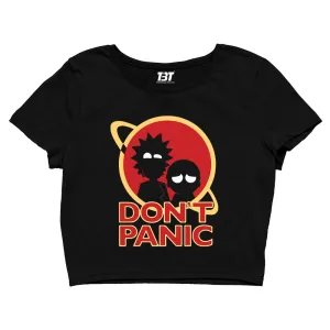 Rick and Morty Crop Top - Don't Panic